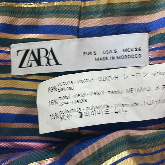 Bubble skirt ZARA Y2K Bubble Mini skirt gathered shine skirt - Picture 5 of 13